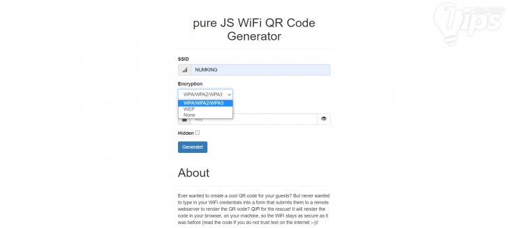 เปลี่ยน Wi-Fi เป็น QR Code