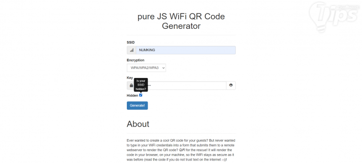 เปลี่ยน Wi-Fi เป็น QR Code