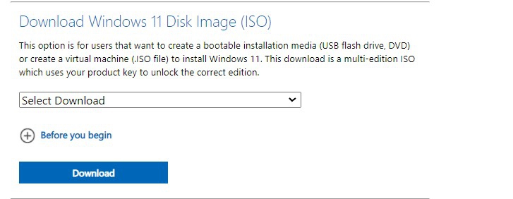 เปลี่ยนโปรแกรมที่ใช้ทำ Installation media