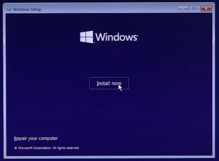 ถอดอุปกรณ์ Installation Media ออกระหว่างการติดตั้ง