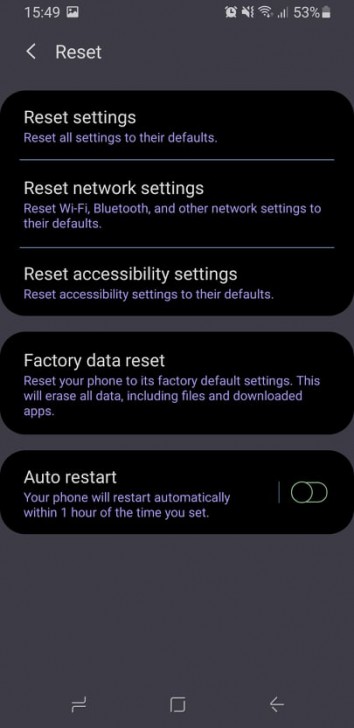 Reset Network Setting