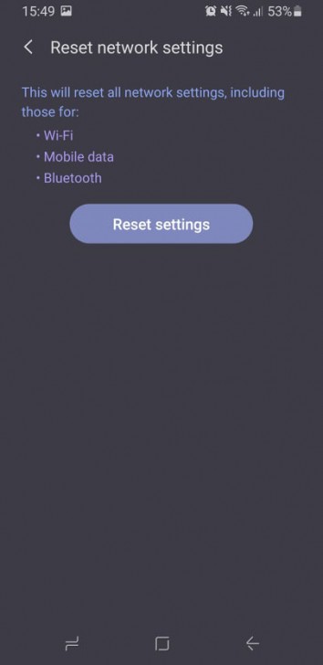 Reset Network Setting