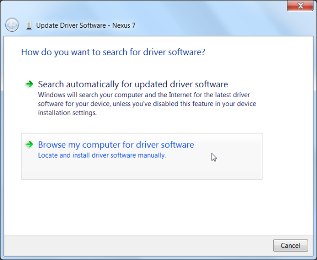 การติดตั้ง Driver สมาร์ทโฟนใหม่
