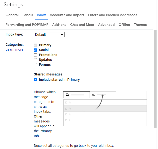 ปิดการใช้งาน Promotion Tab ใน Gmail