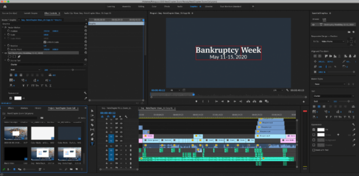 การเติมข้อความ (Text) ภายในคลิปของ Adobe Premiere Pro