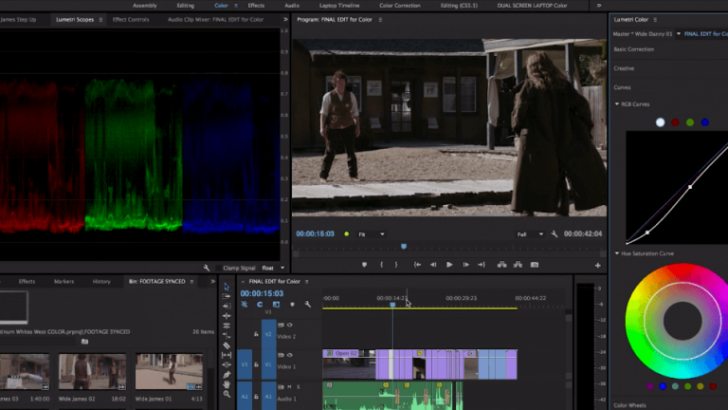 ฟีเจอร์ภายในของ Adobe Premiere Pro