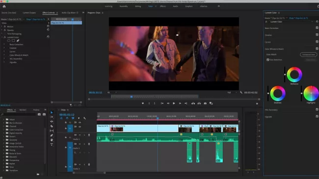 ฟีเจอร์ภายในของ Adobe Premiere Pro