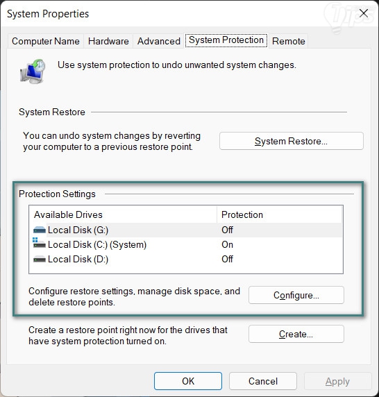 วิธีเปิดใช้งาน และสร้าง System Restore Point บน Windows 11 