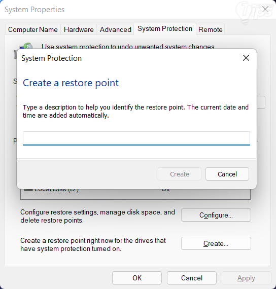 วิธีเปิดใช้งาน และสร้าง System Restore Point บน Windows 11 