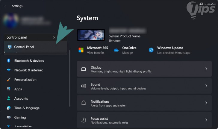 วิธีเข้า Control Panel ผ่านแอป Settings ใน Windows 11