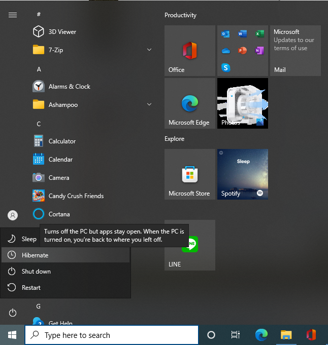 วิธีการตั้งค่าใช้งาน Hibernate Mode บน Windows