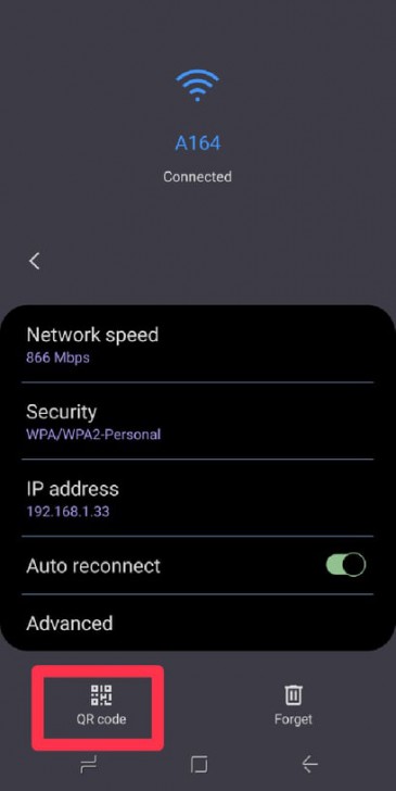 การสร้าง QR Code เพื่อแชร์รหัส Wi-Fi ผ่าน Setting