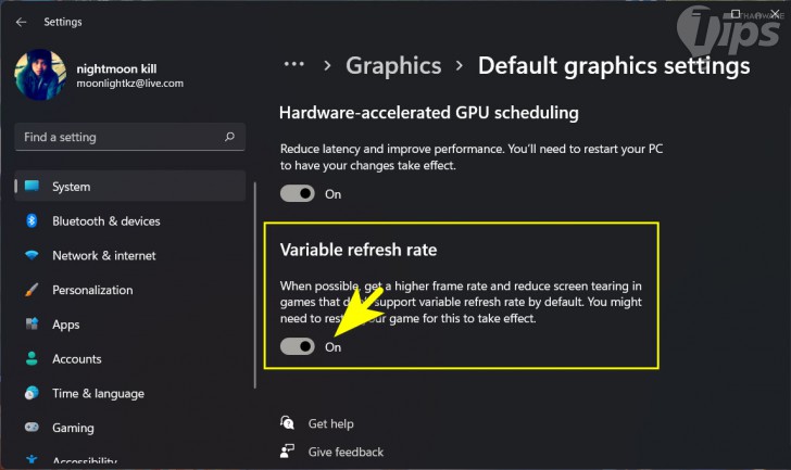 วิธีเปิดใช้งาน Dynamic Refresh Rate บน Windows 11 เพื่อประหยัดพลังงาน
