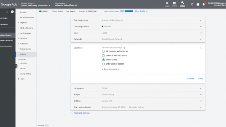 SEM สามารถกำหนดกลุ่มเป้าหมายที่ต้องการให้แสดงผลการโฆษณาได้