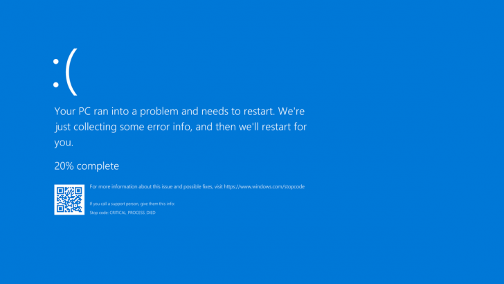 จอฟ้าแห่งความตาย (Blue Screen Of Death หรือ BSOD)