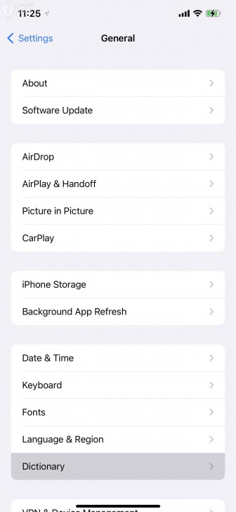 วิธีเปิดใช้งานดิกชันนารีใน iPhone