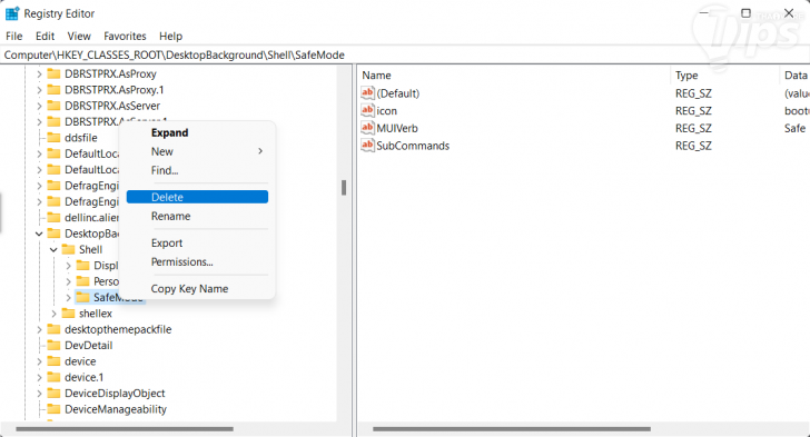 วิธีเพิ่ม Safe Mode ใน Context Menu เพื่อเป็นทางลัดในการเข้าถึงบน Windows 11