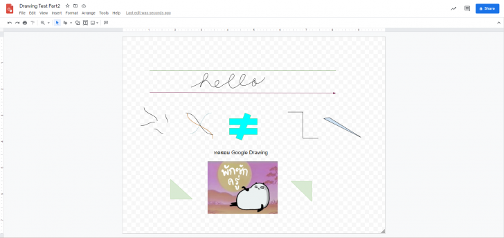 อยากวาดรูป ใช้ Google Drawings สิ