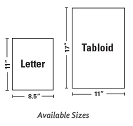 กระดาษหนังสือพิมพ์ (Tabloid) ขนาด 11 x 17 นิ้ว กระดาษหนังสือพิมพ์ (Tabloid) ขนาด 11 x 17 นิ้ว