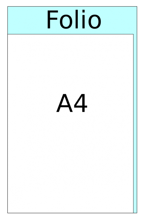 กระดาษ Foolscap (Folio)