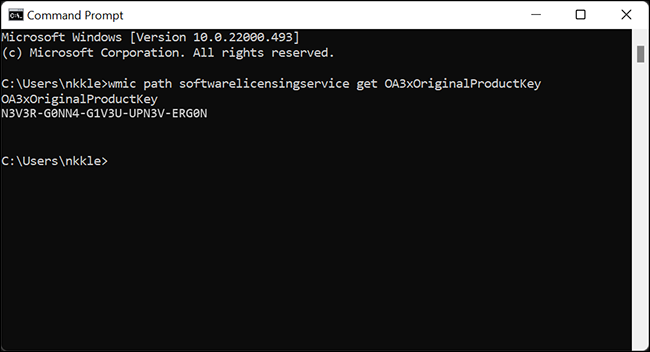 วิธีค้นหา Windows Product Key แบบ OEM ด้วย Command Prompt วิธีค้นหา Windows Product Key แบบ OEM ด้วย Command Prompt