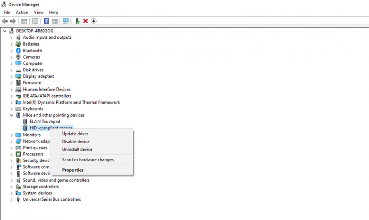 วิธีปิด Touchpad ใน Device Manager