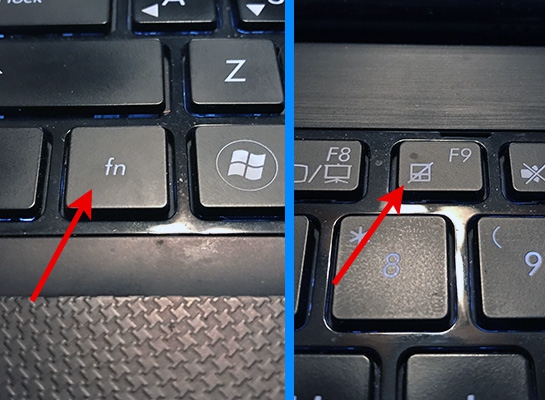 วิธีปิด Touchpad จากคีย์บอร์ด