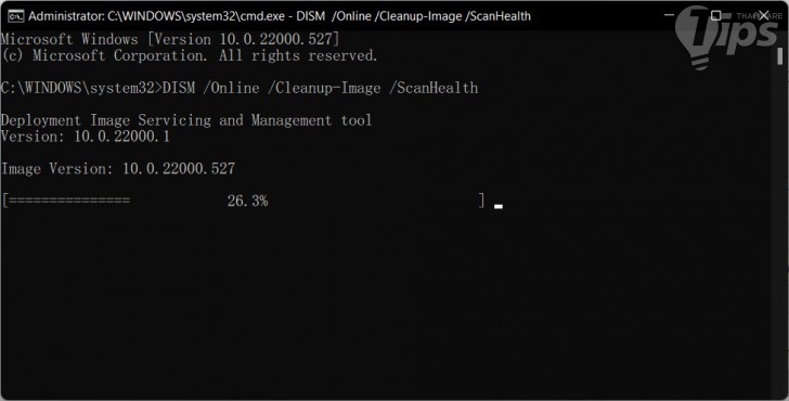 สแกน (Scan) และซ่อมแซม (Repair) ไฟล์ระบบที่มีปัญหา