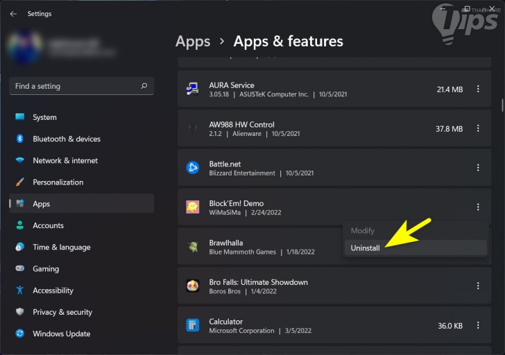 การอัปเดต หรือลบซอฟต์แวร์บุคคลที่สาม (3rd-Party Software) ที่พบปัญหา