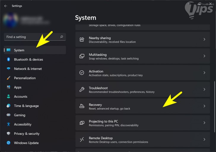 รีเซ็ตค่าการทำงานของ ระบบปฏิบัติการ Windows