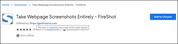 วิธีการจับภาพหน้าจอเว็บเพจบน Google Chrome ด้วยส่วนเสริมโครม (Chrome Extension)