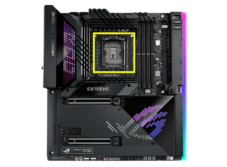 CPU Socket ในเมนบอร์ด ROG MAXIMUS Z690 EXTREME