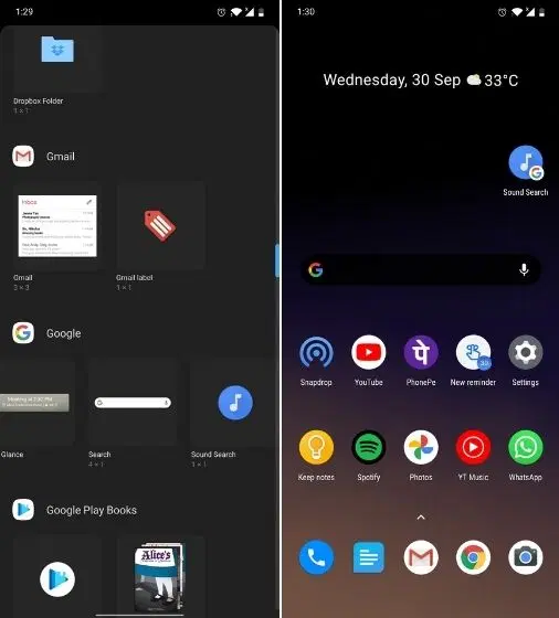 แอป Google (Sound Search) แอป Google (Sound Search)