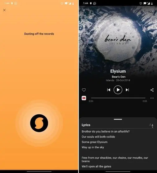 แอป SoundHound แอป SoundHound