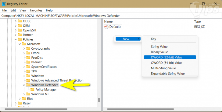 วิธีปิด Windows Defender แบบถาวร (How to turn off Windows Defender permanently ?)