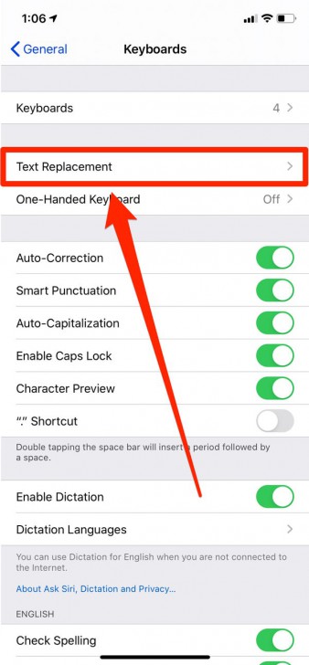 วิธีการตั้งค่าและใช้งาน Text Replacement บน iOS