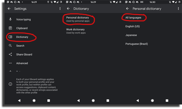 การตั้งค่า Text Shortcuts บน Android ที่ใช้ GBoard (คีย์บอร์ดของ Google) 