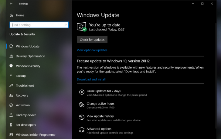 ตรวจสอบไดร์เวอร์ และการอัปเดตของ Windows (Check for a Driver and Windows Updates)