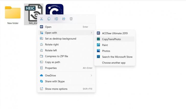 การเปิดไฟล์ HEIF (HEIC)