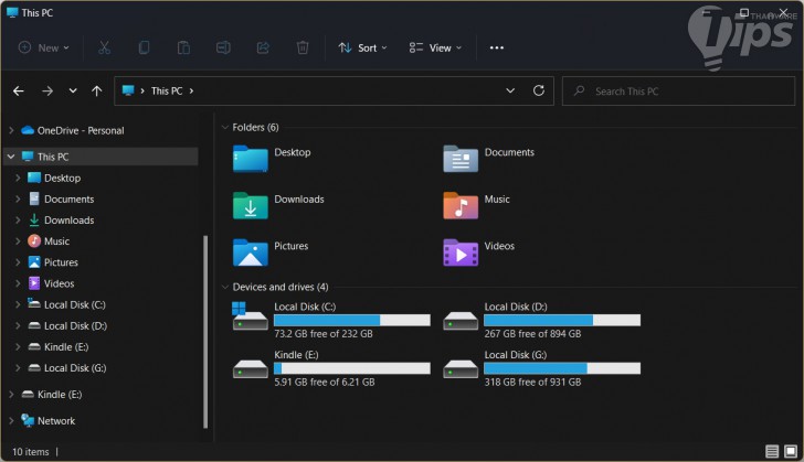 ตรวจสอบพื้นที่ว่างของระบบ (Check the system free space)