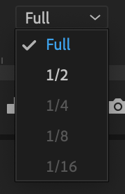 Playback Resolution ของ โปรแกรม Adobe Premiere Pro
