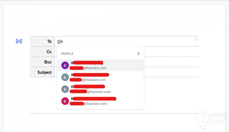วิธีร่างอีเมลบน Google Docs