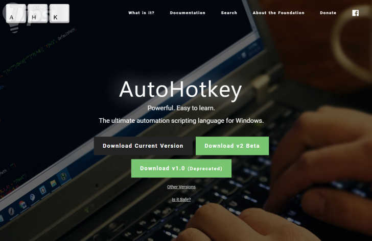 การใช้โปรแกรม AutoHotkey ร่วมกับการใส่คำสั่งเข้าไป เพื่อปักหมุดหน้าจอ ให้อยู่บนสุด