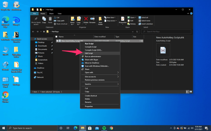 การใช้โปรแกรม AutoHotkey ร่วมกับการใส่คำสั่งเข้าไป เพื่อปักหมุดหน้าจอ ให้อยู่บนสุด