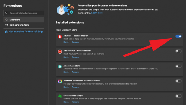ติดตั้ง Ads blocker บน PC