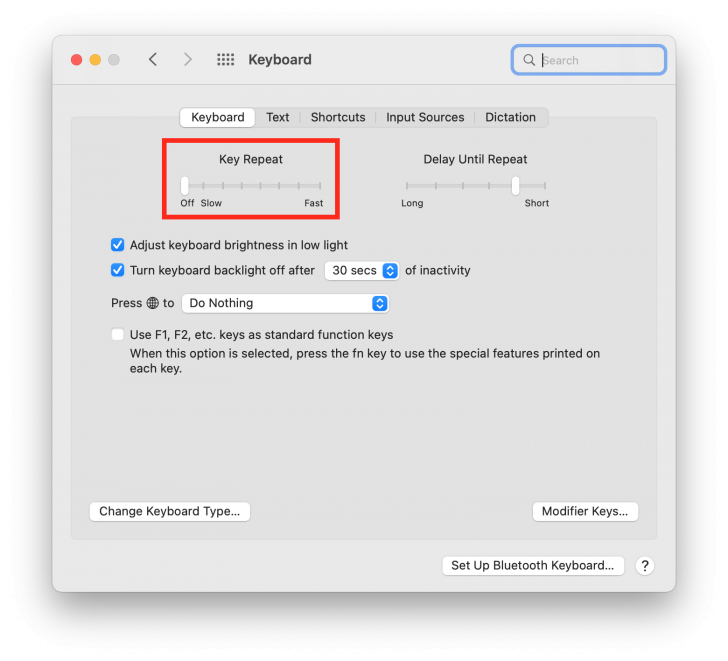 วิธีแก้ปัญหาปุ่มพิมพ์อักษรซ้ำ บน Macbook, Macbook Air และ Macbook Pro