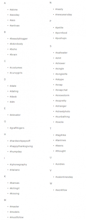 ใช้ Hashtag ที่ถูกแบนหรือใช้ข้อความไม่เหมาะสม