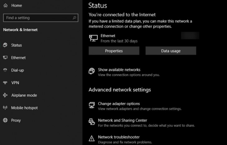 ตรวจสอบการตั้งค่า IP Address