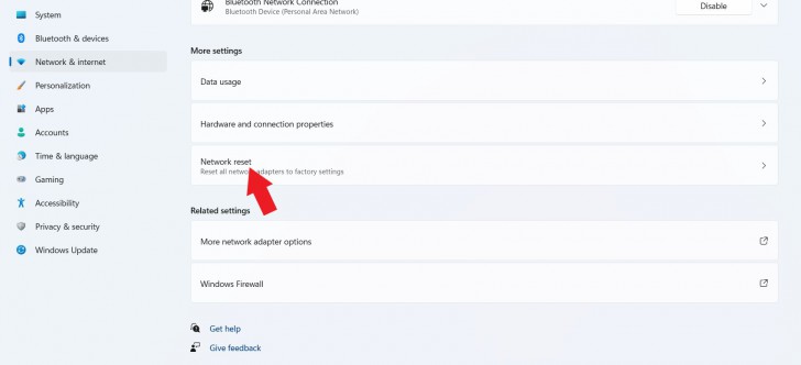 ลอง "Reset" เครือข่าย