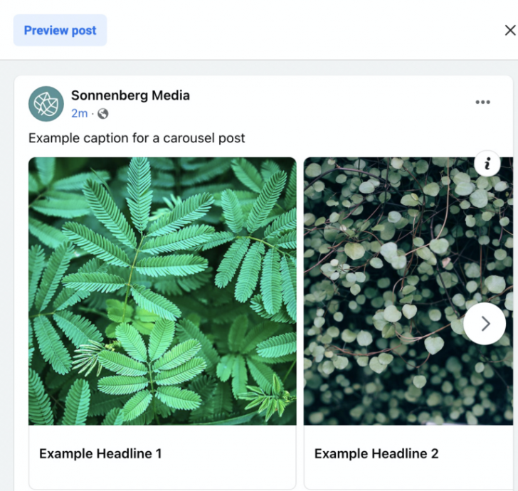 วิธีการสร้างภาพสไลด์ (Carousel Posts) บน Facebook ผ่านหน้า Page